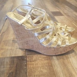 Top shop wedges gold